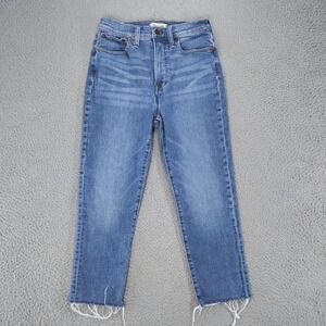 Madewell The Perfect Vintage Jean Womens 27 Medium Wash Classic Denim Mid Rise